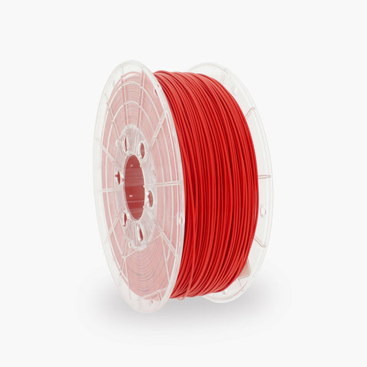 Traffic Red PLA 3D Printer Filament with a diameter of 1.75mm on a 1KG Spool.