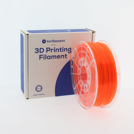 TMPremium-PETG FLUORISEREND ORANJE 1.75mm/2.85mm 1KG - Tm3dFilament