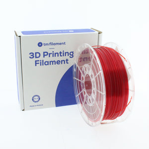 TMPremium-PETG TRANSPARENT RED 1.75mm/2.85mm 1KG - Tm3dFilament